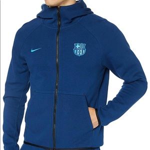 Nike FC Barcelona Tech Fleece Hoodie Mens XL